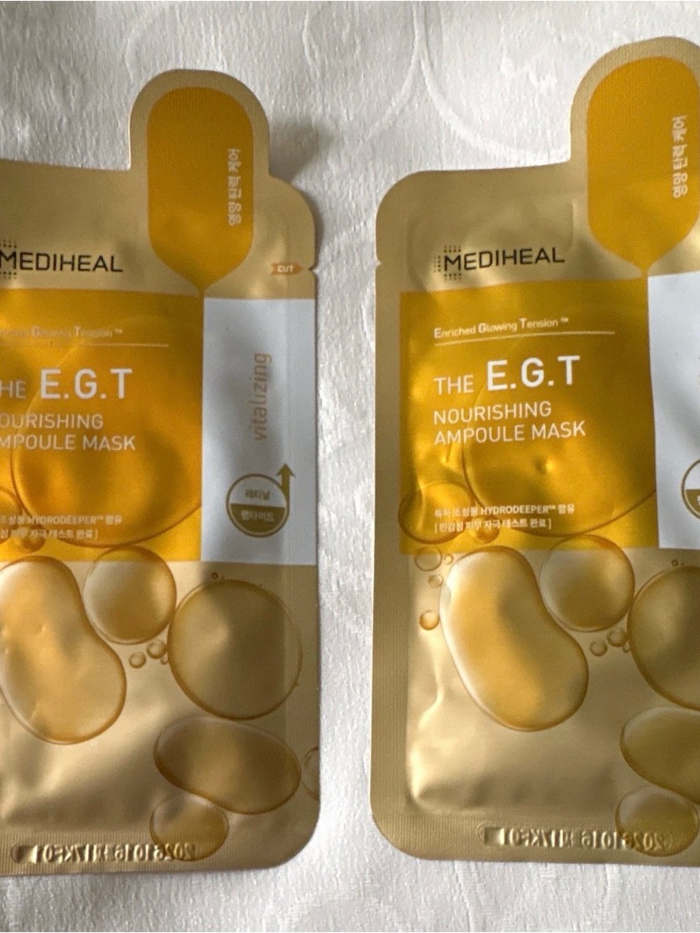 The E.G.T Nourishing Ampoule Mask - Yellow